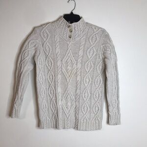 Lauren Ralph Lauren ladies hand knit silk cotton linen blend pullover sweater M